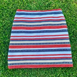 LOFT striped skirt boho style